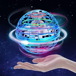 Flying Orb Ball, Mini Hand Operated Drones UFO Toy Flying Fidget Orb Boomerang Spinner with 360° Rotating LED Lights Drones for Kids Adults Gift in Saudi Arabia