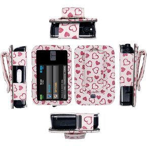 Fitted Designer Leather Case with Screen Protector for Tandem Insulin Pump Tandem t:Slim X2 (FL10/BLACK)