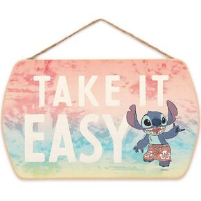 Disney Lilo and Stitch Ohana Means Family Hanging Wood Wall Decor - Cute Ohana Sign for Home Decorating