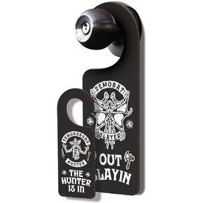 Genuine Fred Stranger Things, Do Not Disturb Sign, Double-sided, Demogorgon Hunter, Multicolor