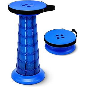 Adjustable Retractable Portable Collapsible Folding Stool for Adults Heavy Duty with Load Capacity 770 lbs, Collapsible Chair Camping Stool for Travel Hunting (Crimson) in Saudi Arabia
