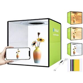 فوتوكونيك صندوق اضاءة محمول عالي السطوع لاستوديو الصور مقاس 30 سم مع حلقة اضاءة LED قابلة للتعتيم in Kuwait