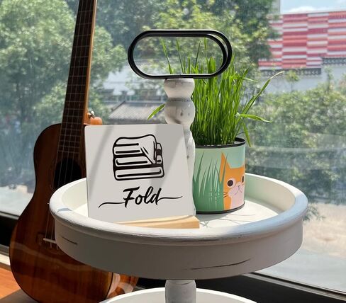 Laundry Sign, Desk Plaque with Wooden Stand 4 x 4.3 inches, Table Decor Art, Laundry Room Decor, Farmhouse Washing Room Decor for Shelf, Home Decor, Laundry Room Rules and Laundry Sign, Fold Sign in Saudi Arabia