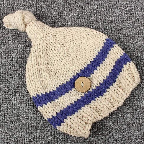 Newborn Photography Props Outfits Crochet Costume Baby Photo Shoot Accessories Fits 0-12 Months in Kuwait