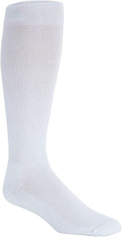 Sigvaris 18-25mmHg Mens Closed Toe Knee High Compression Sock, Large & Short, White in Saudi Arabia