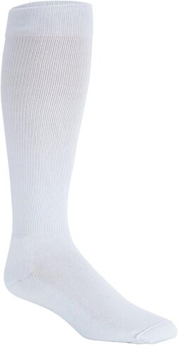 Sigvaris 18-25mmHg Mens Closed Toe Knee High Compression Sock, Large & Short, White in Saudi Arabia