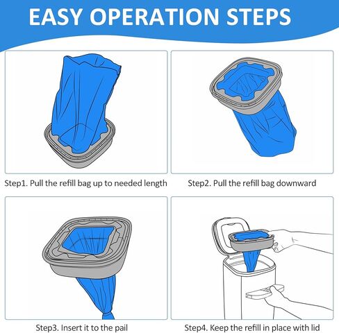 عبوة من 8 قطع من Pleasthome لإعادة تعبئة فضلات القطط، عبوات من سبع طبقات من Evoh المتوافقة مع سطل فضلات القطط القياسية/زائد، عزل Evoh من الروائح in Kuwait