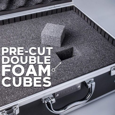 جراب ZE-HC18 من Zeikos بهيكل صلب صغير فاخر مع إسفنج محمي إضافي للسفر والتخزين كاميرا ومعدات وعدسات - كانون ونيكون وسوني ألفا والعديد من كاميرات DSLR in Kuwait