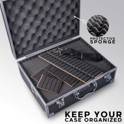 جراب ZE-HC18 من Zeikos بهيكل صلب صغير فاخر مع إسفنج محمي إضافي للسفر والتخزين كاميرا ومعدات وعدسات - كانون ونيكون وسوني ألفا والعديد من كاميرات DSLR in Kuwait