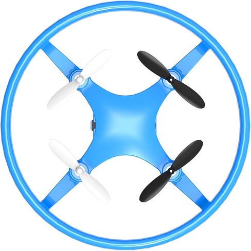 Mindscope Sky Lighter Disc Drone Blue Light Up LED Glow Stunt Action Radio Control RC Technology in Kuwait