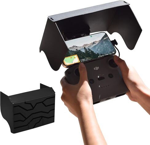 واقي شمسي بغطاء رأس من HeiyRC لجهاز DJI Mini 3 Pro/Mini 2/Mavic Air 2/DJI Air 2S/Mavic 3 اكسسوارات ذراع التحكم لشاشة الهاتف الذكي in Kuwait