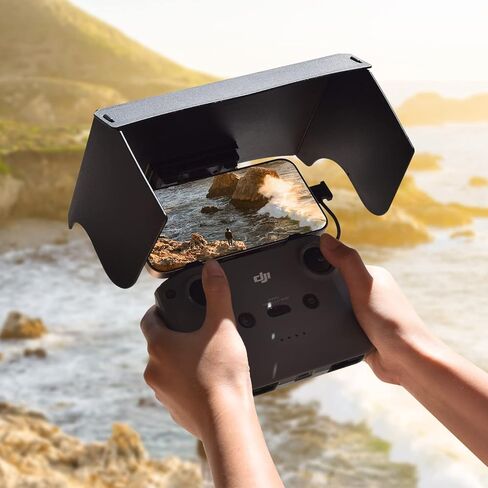 واقي شمسي بغطاء رأس من HeiyRC لجهاز DJI Mini 3 Pro/Mini 2/Mavic Air 2/DJI Air 2S/Mavic 3 اكسسوارات ذراع التحكم لشاشة الهاتف الذكي in Kuwait