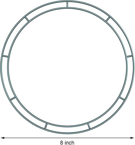 3 Packs Christmas Dark Green 12 Inches Wire Wreath Rings Wire Wreath Frame for New Year Valentines Decoration (Style B) in Saudi Arabia