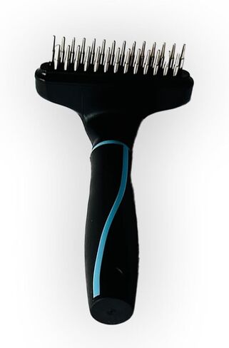 مشط فرشاة إزالة شعر الحيوانات الأليفة من ريشبت، دبابيس من الفولاذ المقاوم للصدأ، مشط تحت المعطف للكلاب والقطط - يقلل تساقط الشعر بنسبة 90%، فرشاة للكلاب، فرشاة للقطط، أداة لإزالة شعر الحيوانات الأليفة، مزيل شعر الكلاب، منتجات للكلاب in Kuwait