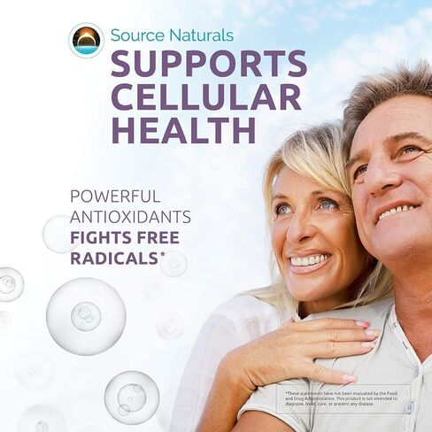 Source Naturals ريسفيراترول 100، للقلب والشيخوخة الصحية* 100 ملغ - 60 كبسولة نباتية in Saudi Arabia