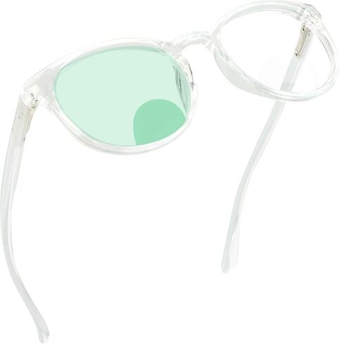 YEIN Bifocal Reading Glasses with Blue Light Blocking Lenses, Bifocal Reader for Women, Oval frame with Spring Hinge (+0.00/+1.00 magnification) in Saudi Arabia