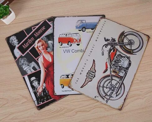 لافتة معدنية جديدة من الألومنيوم ريترو مارلين فايرز رامز راعي البقر الغربية لافتة معدنية مقاس 8 × 12 بوصة من جوياني in Kuwait