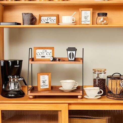 يانج باغا لافتات ديكور طاولة القهوة من 3 قطع، لافتات خشبية صغيرة لتزيين طاولة القهوة والمقهى ومحطة البار، لافتة باطار خشبي عتيق للمطبخ لتزيين صينية الطبقات in Kuwait