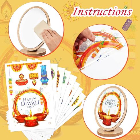 9 Sheets Diwali Window Clings Diwali Window Stickers Removable Diwali Window Decals Plastic Window Sticker Decor Lights Party Window Decals Sticker for Diwali Festivals Homes Parties in Saudi Arabia