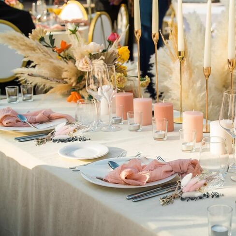 Auidy_6TXD 6 قطع باقة زهور مجففة صغيرة، باقة وصيفة العروس، عشب بامباس وردي، مزهريات صغيرة لمراكز الطاولات، زينة الزفاف البوهيمية، ترتيبات كعكة عيد الميلاد، صندوق هدايا وصيفة العروس in Kuwait