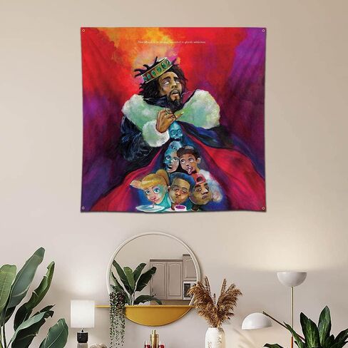 Eksent J.flag Cole poster "KOD"4 Your Eyez Only Art Music Album Wall Hanging 3x3FT Tapestry Flag in Kuwait