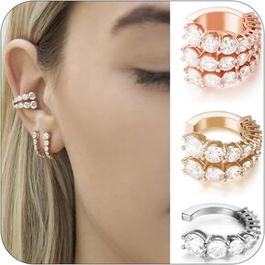 Atheniz Earrings Dorina Ear Acupressure Detox Earrings for Women Cystal Acupressure Earrings Cubic Zirconia Non Piercing Acupressure Earrings For Women Jewelry Gifts for Teen Girls in Saudi Arabia