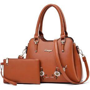 المحافظ وحقائب اليد Xiaoyu للنساء حقيبة حمل الموضة حقيبة الكتف مقبض علوي حقيبة محفظة مجموعة 2 قطعة in Kuwait