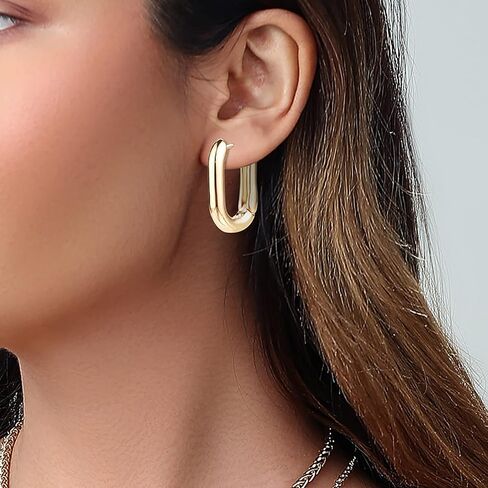 ALLHOLA 14K Gold Hoop Earrings for Women, Hypoallergenic Chunky Gold Hoop Earrings Multipack, Lightweight Twisted Huggie Hoops Earring Set Jewelry for Gifts in Kuwait