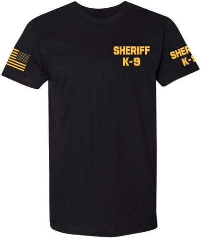 تطبيق القانون - تي شيرت الشرطة EMS FBI Fire Rescue Sheriff K-9 ذو الوجهين | ملحقات أزياء الهالوين التأثيرية in Kuwait