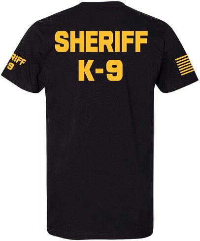 تطبيق القانون - تي شيرت الشرطة EMS FBI Fire Rescue Sheriff K-9 ذو الوجهين | ملحقات أزياء الهالوين التأثيرية in Kuwait
