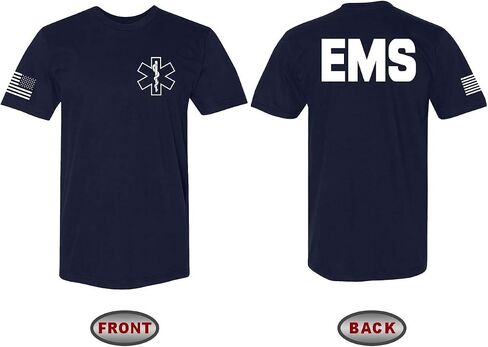 تطبيق القانون - تي شيرت الشرطة EMS FBI Fire Rescue Sheriff K-9 ذو الوجهين | ملحقات أزياء الهالوين التأثيرية in Kuwait