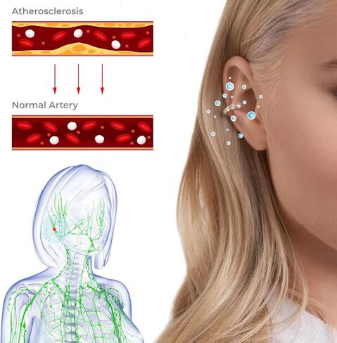 Atheniz Earrings Dorina Ear Acupressure Detox Earrings for Women Cystal Acupressure Earrings Cubic Zirconia Non Piercing Acupressure Earrings For Women Jewelry Gifts for Teen Girls in Kuwait