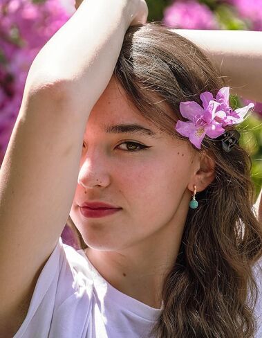 Small Gold Huggie Hoop Earrings Shell Pearl Drop Dangle Post Earrings Hanging Lightweight Handmade Jewelry for women… in Kuwait