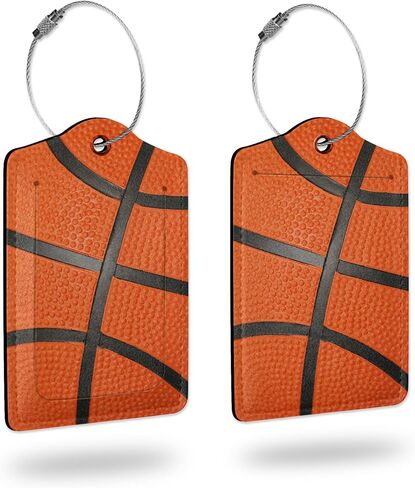 Luggage Tags for suitcases,2 Pack Airplane Luggage Tag,Leather Stainless Steel Loop Label Tag for Women Men Girls Travel Bag Suitcase in Kuwait