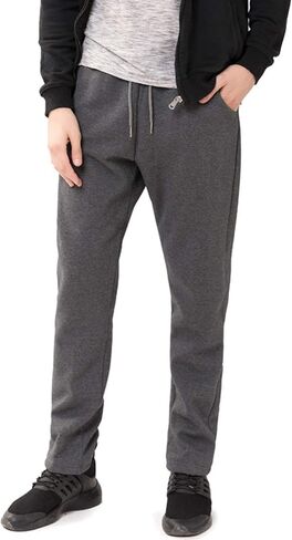 MACHLAB Men's Thermal Fleece Jogger Pants Sherpa Lined Sweatpants Winter Warm Thick Track Pants in Kuwait