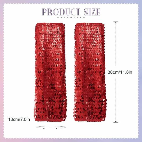 قفازات GEMILY Fashion الترتر بدون أصابع، قفازات كوسبلاي طويلة مرنة سباركلي، إكسسوارات الحفلات للنساء والفتيات in Kuwait