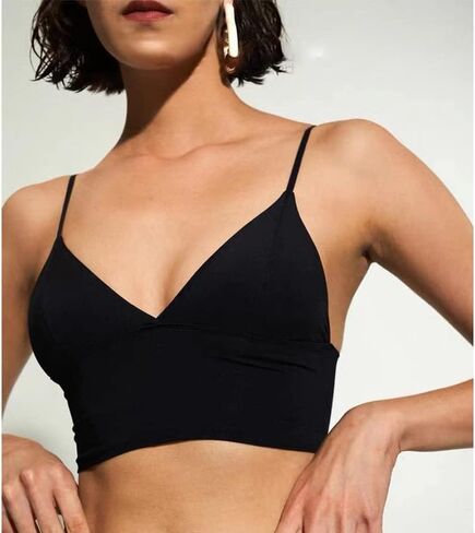 حمالة صدر منخفضة الظهر للنساء بفتحة عميقة على شكل حرف V بدون ظهر حمالة صدر متعددة الاتجاهات قابلة للتحويل in Kuwait