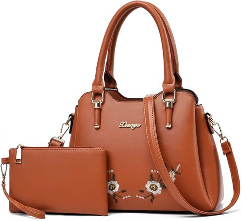 المحافظ وحقائب اليد Xiaoyu للنساء حقيبة حمل الموضة حقيبة الكتف مقبض علوي حقيبة محفظة مجموعة 2 قطعة in Kuwait