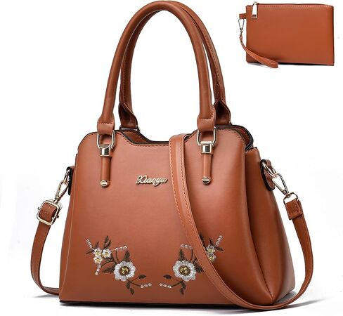 المحافظ وحقائب اليد Xiaoyu للنساء حقيبة حمل الموضة حقيبة الكتف مقبض علوي حقيبة محفظة مجموعة 2 قطعة in Kuwait