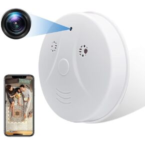 ZTCOLIFE Hidden Camera Smoke Detector WiFi Spy Camera Hidden Cameras with Video 1080P HD Wireless Nanny Cam with Night Vision and Motion Detection Small Camera Indoor Camera for Home Security in Kuwait