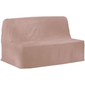 غطاء أريكة Antonouse لأريكة IKEA Lycksele Lovas، بديل غطاء النوم بمقعد مزدوج Lycksele، مقاس 55 بوصة/58 بوصة × 75 بوصة (شوكولاتة)