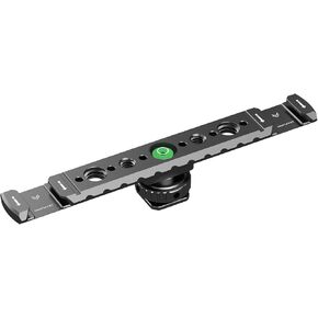 Dual Cold Shoe Mount for Vlogging, Metal Microphone Mount with 1/4" Tripod Screw, Hot Shoe Mount with 4 Screw Holes, Flash Bracket Suitable for DSLR Camera,Microphone Audio Recorder Monitors in Kuwait