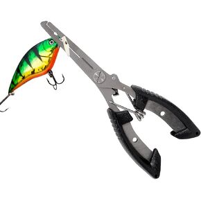 Multi-Function Fishing Pliers, Multi-Purpose Gear Braid Line Cutter Split Ring Hook Remover Scissors Safety Lock Stainless Steel Tools Accessories in Saudi Arabia