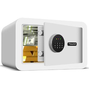 صندوق أمان صغير مقاوم للحريق بمساحة 0.6 قدم مكعب للمنزل، آمن للمنزل الرقمي مع لوحة مفاتيح ومفاتيح قابلة للبرمجة، آمن للمستندات للأشياء الثمينة لطب الأسلحة النارية in Kuwait