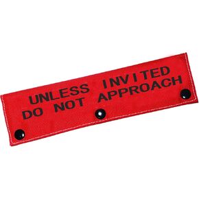 Funny Dog Leash Sleeve Unless Invited Do Not Approach Dog Leash Wrap Sleeve Pet Birthday Gift (Unless Invited-YE Sleeve)