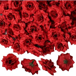 ايرا بوليت 100 قطعة من الورود الحريرية الاصطناعية مقاس 1.77 انش، رؤوس زهور صغيرة من الحرير يمكنك تركيبها بنفسك، رؤوس زهور لحفلات الزفاف والحائط والحرف اليدوية وحفلات الزفاف وحفلات استقبال المولود in Kuwait