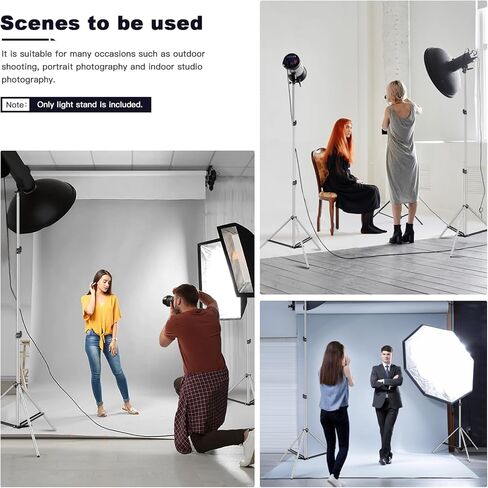 2 حزمة من حامل إضاءة التصوير الفوتوغرافي 187 سم / 73.6 بوصة حامل ثلاثي القوائم من الألومنيوم مع حقيبة حمل حامل إضاءة مدمج للسفر قابل للطي 27.5 بوصة أقصى تحميل 33 رطلًا لإضاءة الحلقة LED ضوء Speedlite Flash Mini Softbox in Kuwait