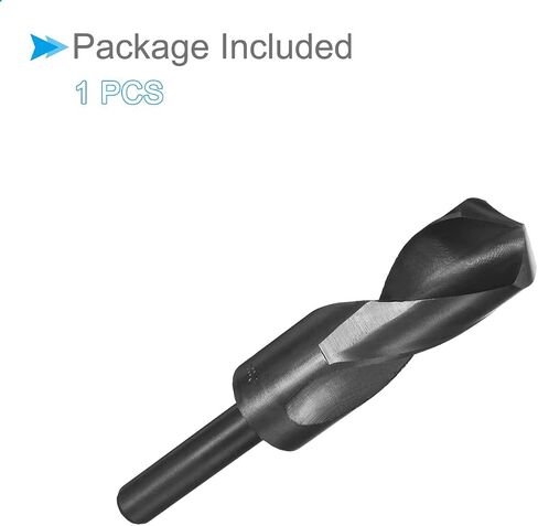 CoCud Reduced Shank Drill Bit, 28mm Cutting Edge 1/2" Shank, Nitride Coated High Speed Steel 9341 Twist Drill Bits - (Applications: for Stainless Steel Metal Wood) in Saudi Arabia