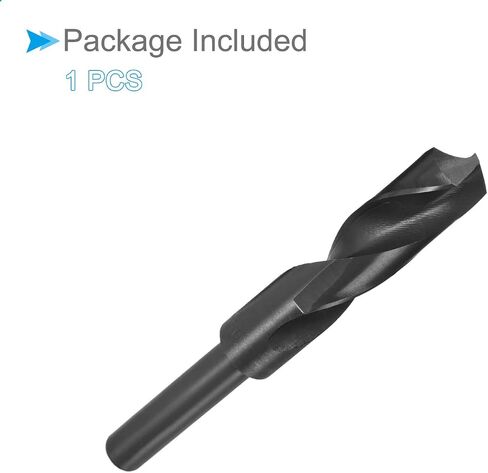 CoCud Reduced Shank Drill Bit, 28mm Cutting Edge 1/2" Shank, Nitride Coated High Speed Steel 9341 Twist Drill Bits - (Applications: for Stainless Steel Metal Wood) in Saudi Arabia