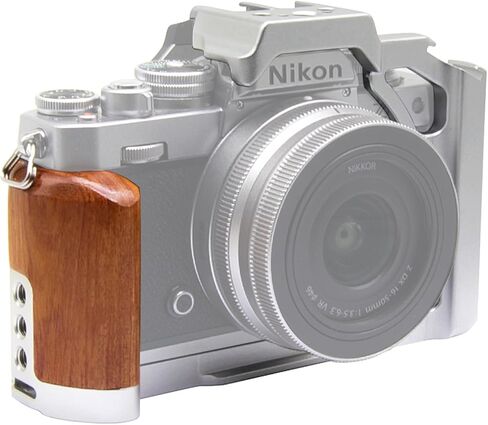 Z fc قفص الكاميرا لسوني ZFC كاميرا تصوير الفيديو قفص تلاعب تصوير الملحقات 3/8 "Arri تحديد موقع 1/4" تمديد الحذاء البارد للميكروفون/الضوء مع مقبض خشبي قبضة in Kuwait